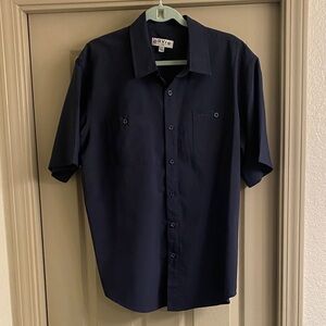 Orvis Men's Dark Blue Casual Shirt